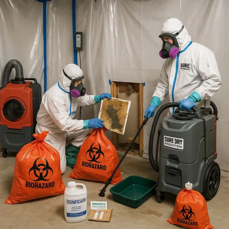 Contaminated Water Handling Protocols process in Parsons, KS